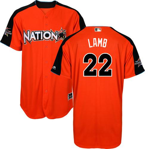 Diamondbacks #22 Jake Lamb Orange 2017 All-Star National League Stitched Youth MLB Jersey